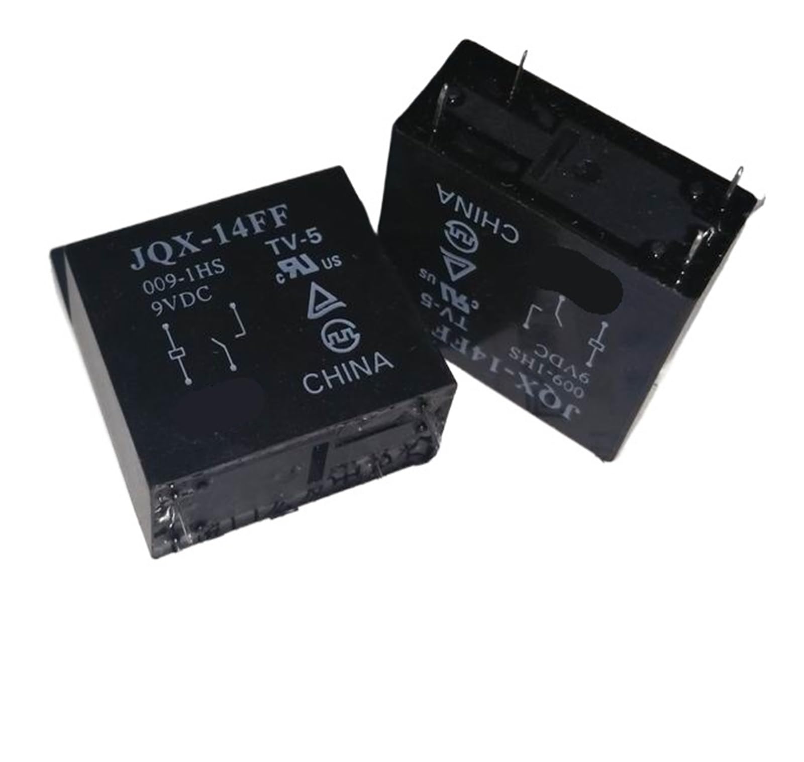 Relais JQX-14FF 009-1HS composant électronique commutation 4 broches tension 9V