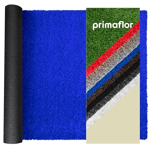 Primaflor Kunstrasen EXPO B1 Blau 22 mm 200 x 50 cm – künstlicher Rasen schwer entflammbar CFL-S1 | wasserdurchlässiger Rasenteppich für Messe Indoor Outdoor | UV-beständiges Kunstgras Bodenbelag