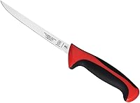 Vista 1 de Mercer Culinary Millennia Color Handle Cutlery - Cuchillo para deshuesar, mango estrecho, rojo, 6 pulgadas
