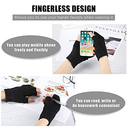 Moisturizing Spa Fingerless Gloves Day Night Instantly Repair Eczema Dry Rough And Cracked Hands Gel Lining Infused With Essential Oils And Vitamins #TOP1