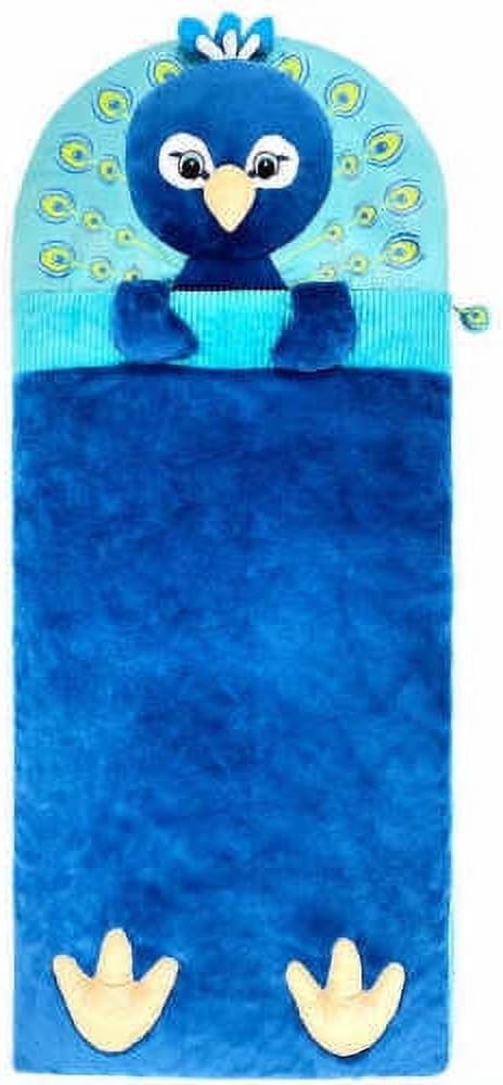 HUGFUN Kids Animal Slumber Bag Peacock