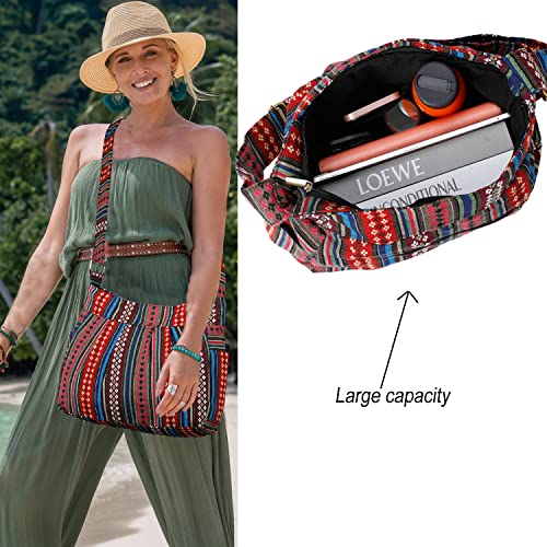 Bolso grande casual de tela durable de hombro tipo hobo miniatura 2