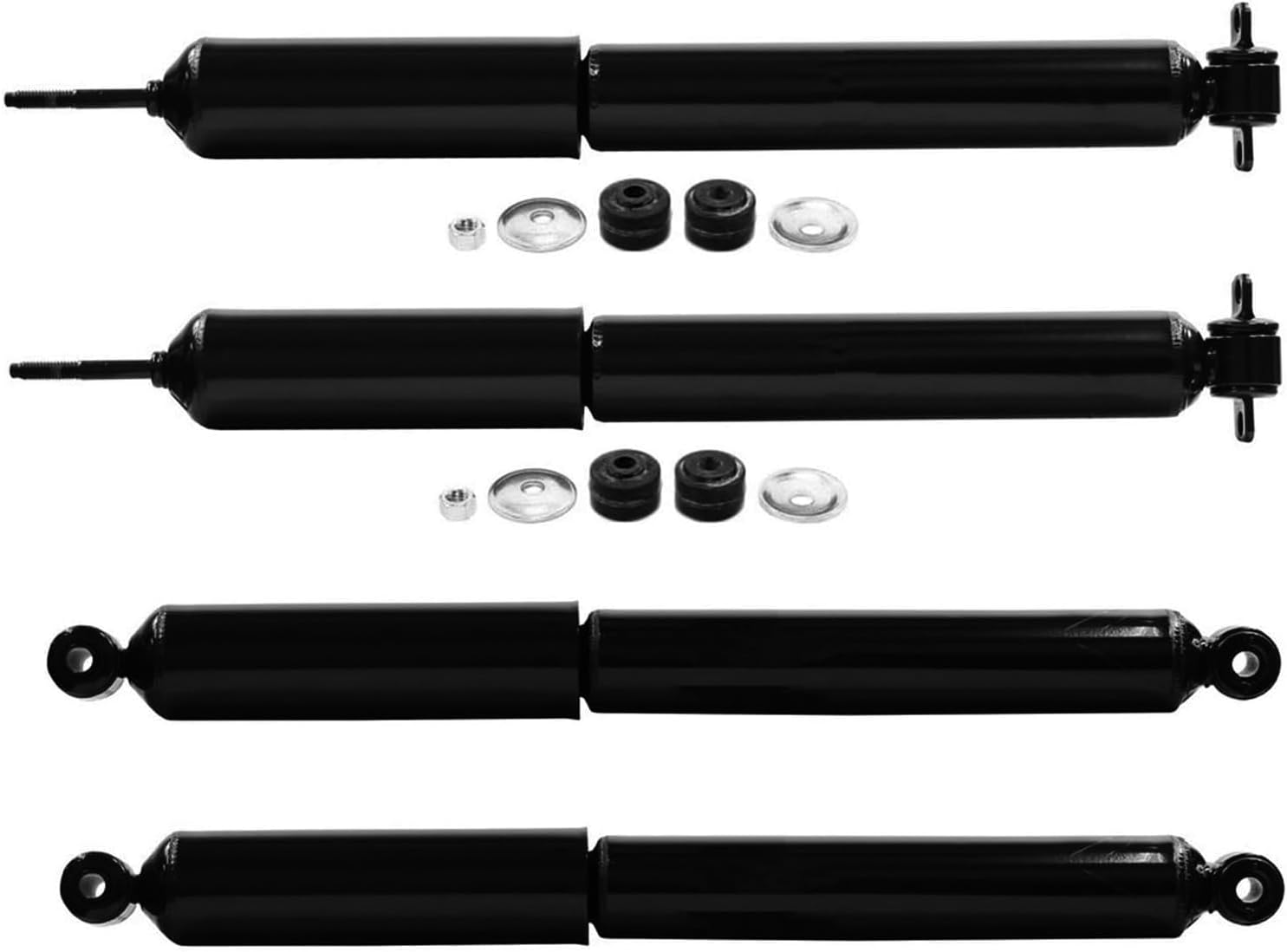 Maxfavor Front & Rear Shocks Struts fit for Jeep Grand Cherokee 1999 2000 2001 2002 2003 2004 4.0L 4.7L (Repl.No 37162 37161）, Shock Absorbers Suspensions Amortiguadores