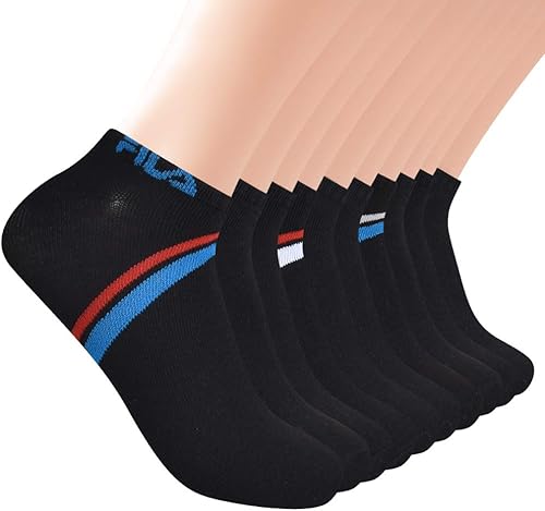 Fila Calcetines invisibles a rayas Chevron para hombre