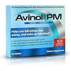 Avinol PM Extra Strength - Natural Sleep Supplement (30ct)