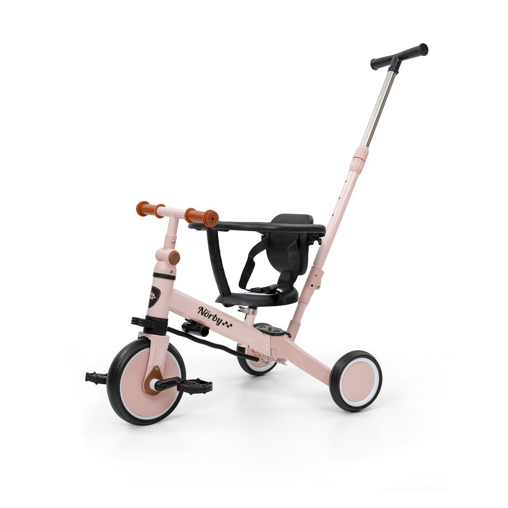 Interbaby - Triciclo "Norby" e Bici Evolutiva 5 in 1 con Capottina - 1-5 Anni