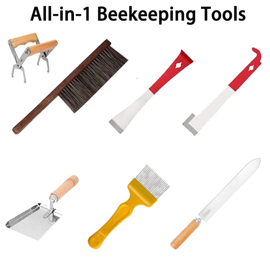 beeman-Beekeeping-Supplies-with-Bee-Suit-Bee-Keeping-Supplies-All-Super-Light-Beekeeping-Suit-for-Man-Women-Beehive-Frame-Holder-5-Gallon-Honey-Bucket-Hive-Tool-XXL