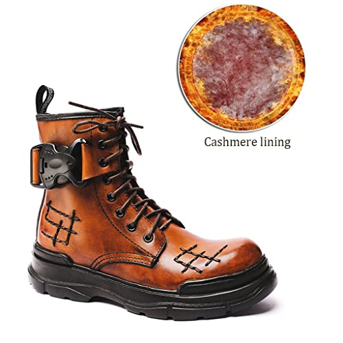 Bottines à plateforme en cuir véritable chaussures décontractées rock - 2