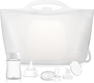 Sicyeast Reusable Silicone Microwave Steam Sterilizer Bags 2000ml - For Baby Bottles, Breast Pumps, Pacifiers | Travel & Home