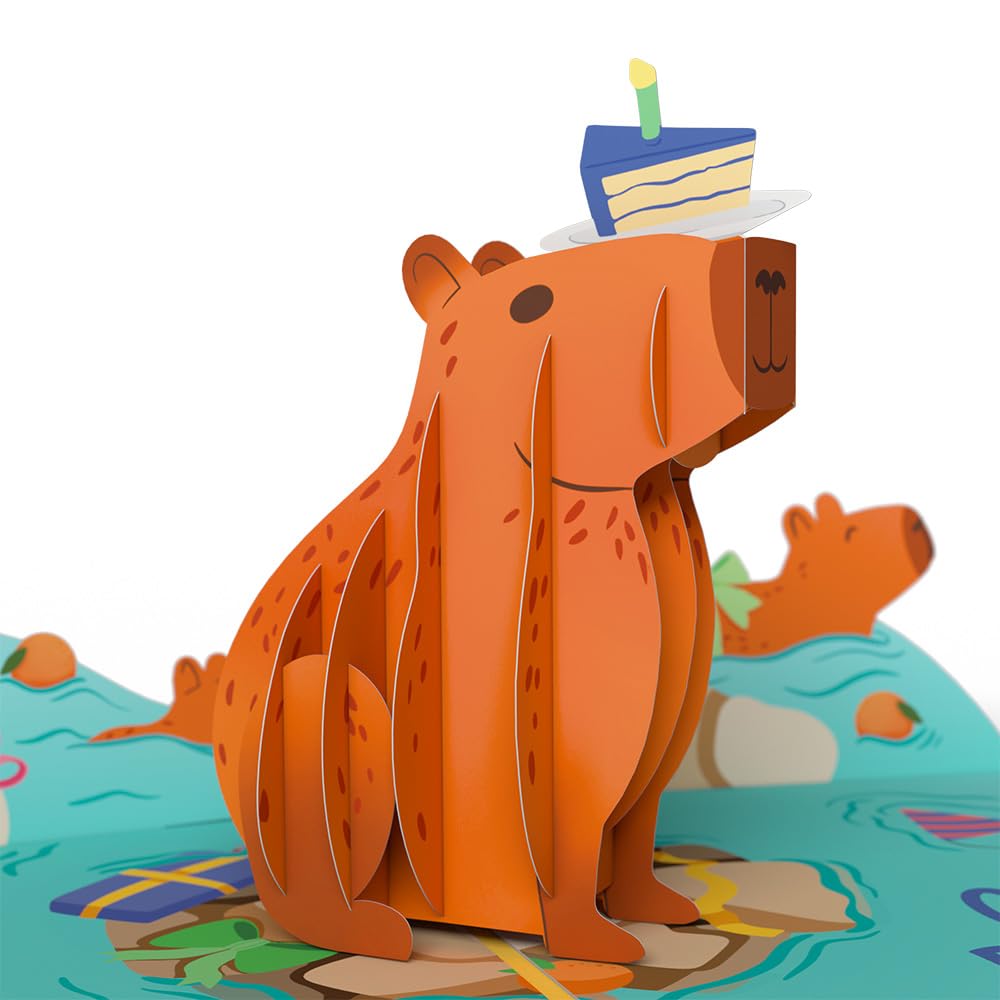 Snapklik.com : Lovepop Capybara Birthday Pop-Up Card