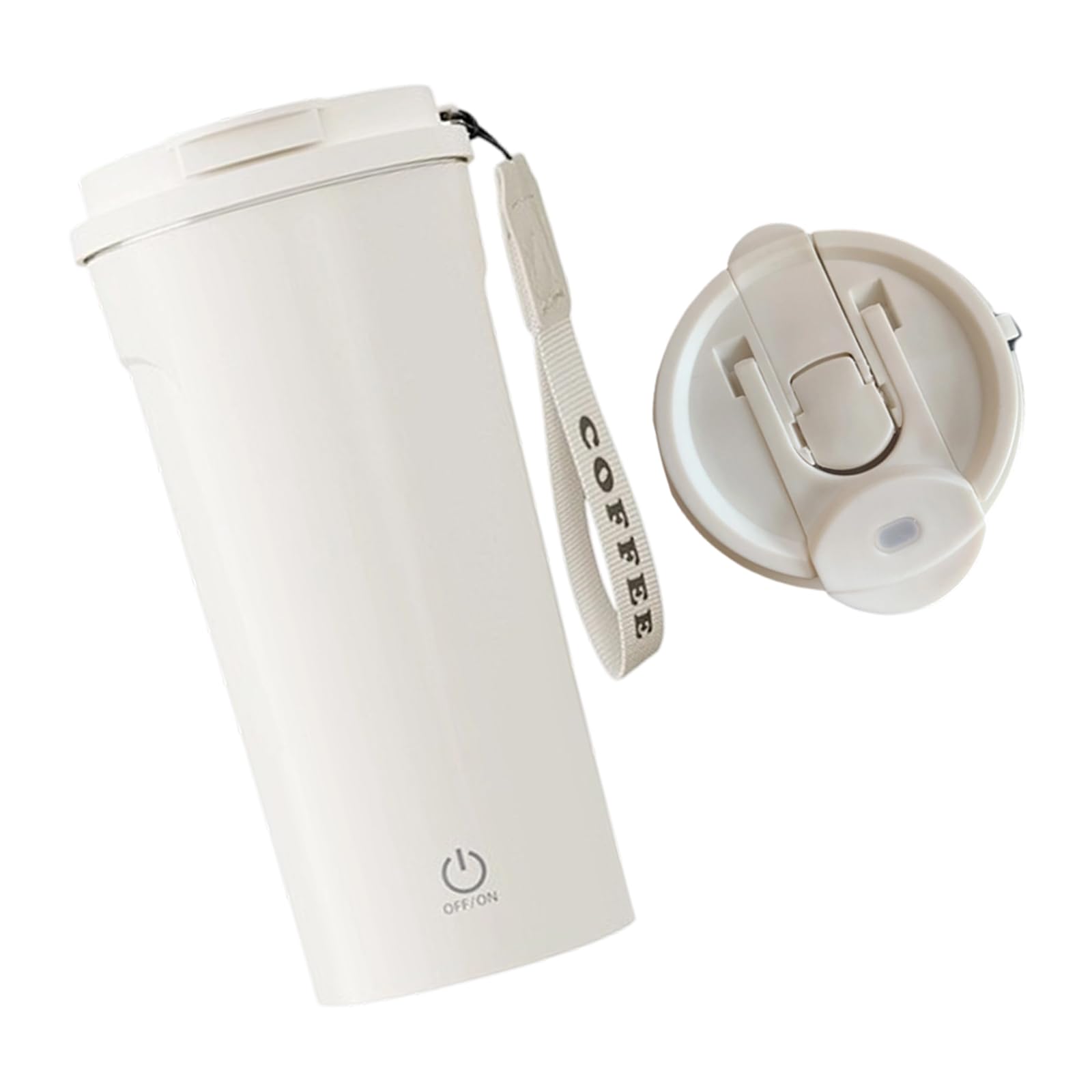 Qisuw 450ml Auto Stir Cup Touch Control for Perfect Mixing At Home Double Walled Mugs