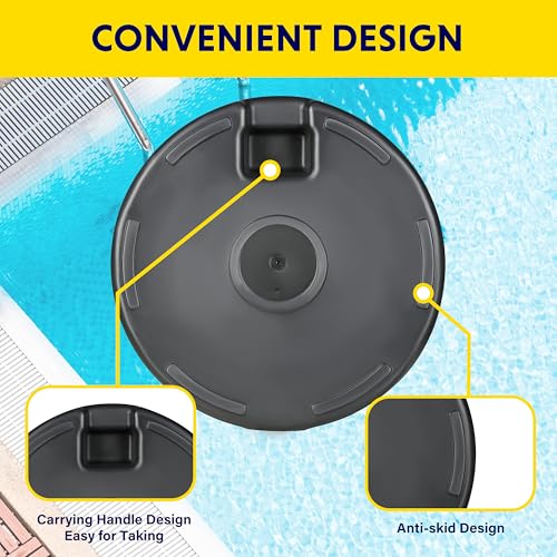 Soporte para césped iPower con acabado negro de alta resistencia 3