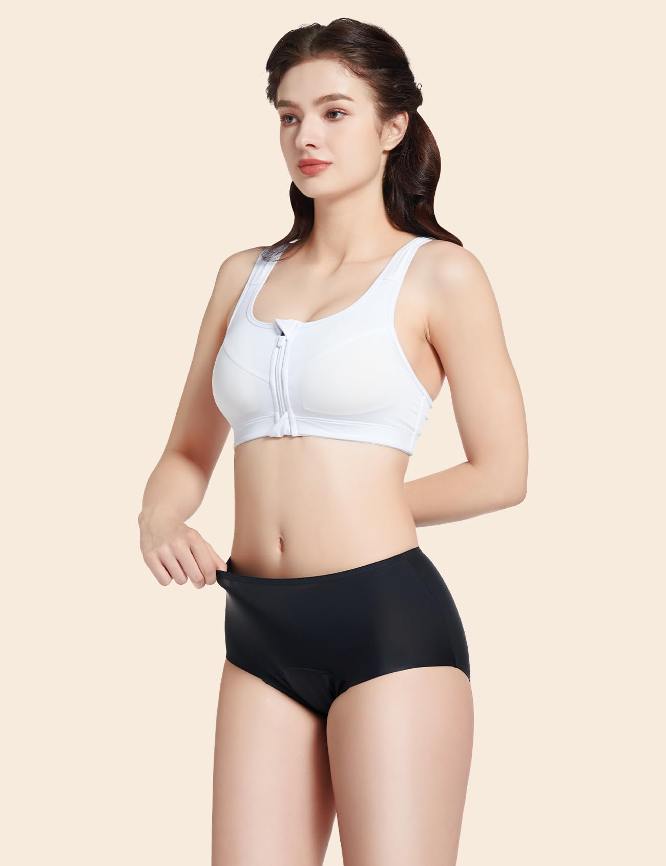 Carer Pack de 3 Braguitas de Incontinencia para Mujer, Ropa Interior Menstrual Flujo Abundante Reutilizable con Almohadilla de 150 ml para Incontinencia Moderada y Uso Nocturno Menstruación