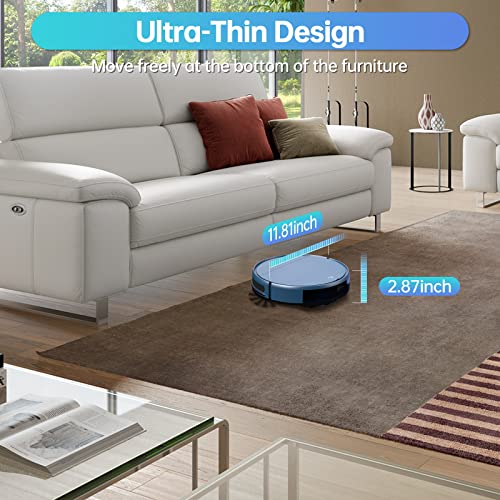 ZCWA Robot Vacuum and Mop Combo, 2 in 1 Mopping Robotic Vacuum with WiFi/App/Alexa, Robotic Vacuum Cleaner, Schedule Settings, Self-Charging, Ideal for Hard Floor, Pet Hair and Carpet - Image 7