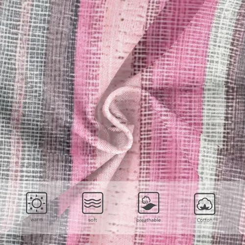 Pink and Gray Striped Girls' Panties Training Breathable Toddler Underwear for Young Girls in Sizes 2T,3T, 4T, 5T, 6Y and 8Y3