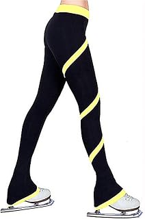 Ice Skating Tights Women Figure Skating Leggings, Figure Skating Skinny Skate Pants With Fleece, Girls' Activewear Tights (Color : G, Size : 150cm)