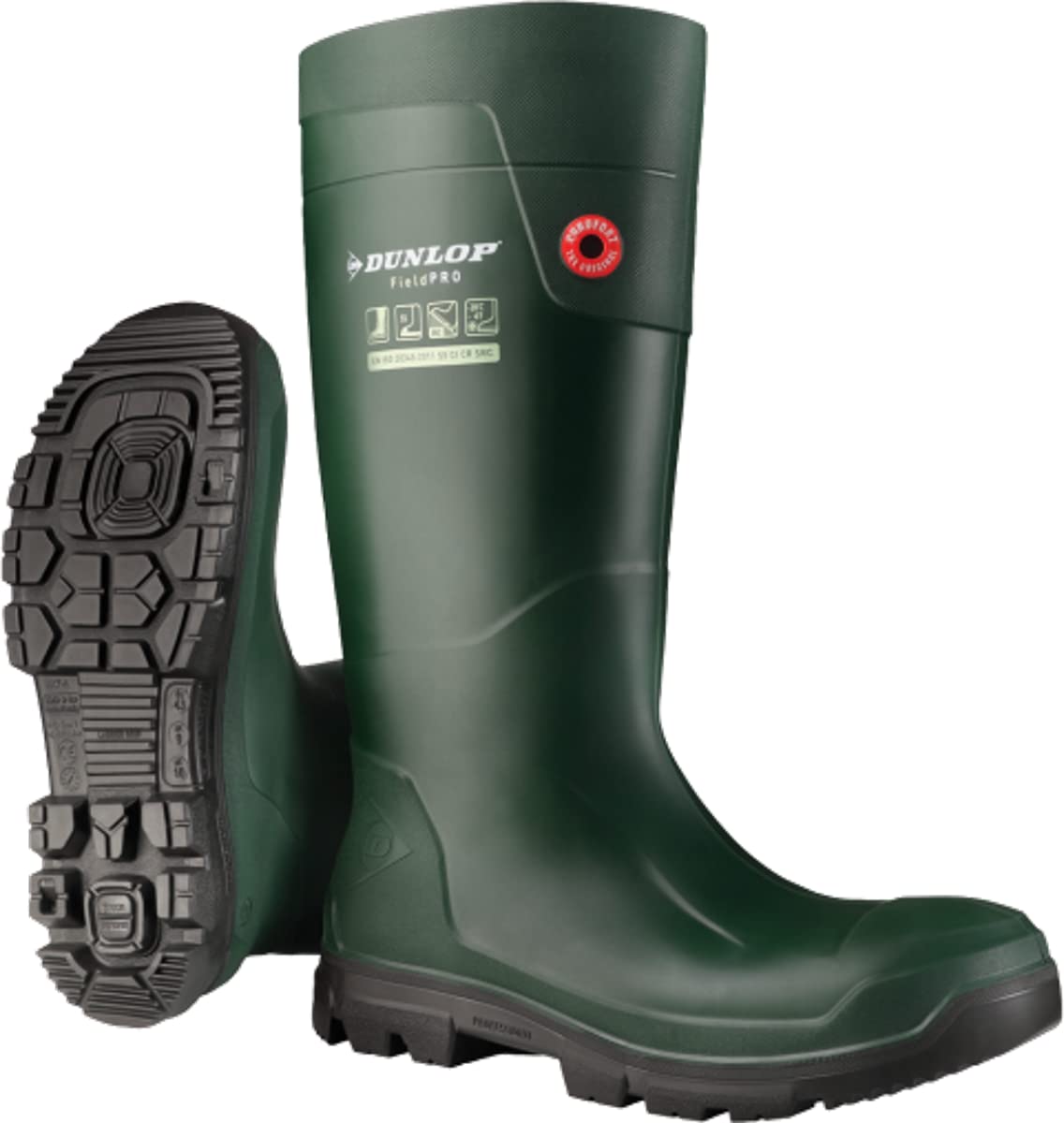 Dunlop 0506 kalosze Purofort S5 oliwkowe, oliwkowy, 46 EU