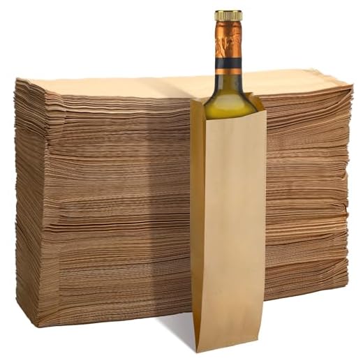Bulk 500 Count Kraft Wine Bags