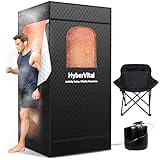 HyberVital Sauna Box, Portable Steam Sauna for Home, Large Sauna Tent with 3.0L Steamer for Full Body SPA, Easy Assembly Quick Heat-Up Sauna Experience