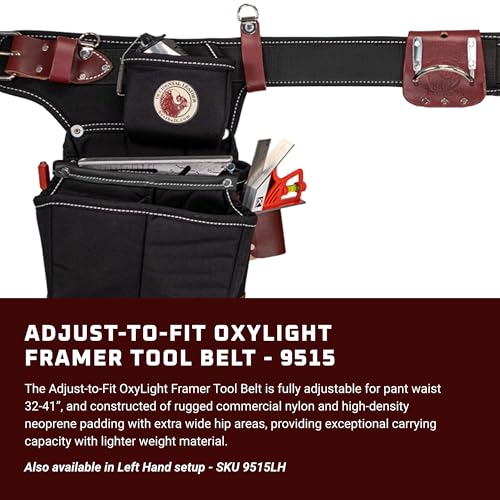 Occidental Leather Adjust-to-Fit OxyLight Framer - 21 Pockets & Tool Holders - Made in USA - Thumbnail 2