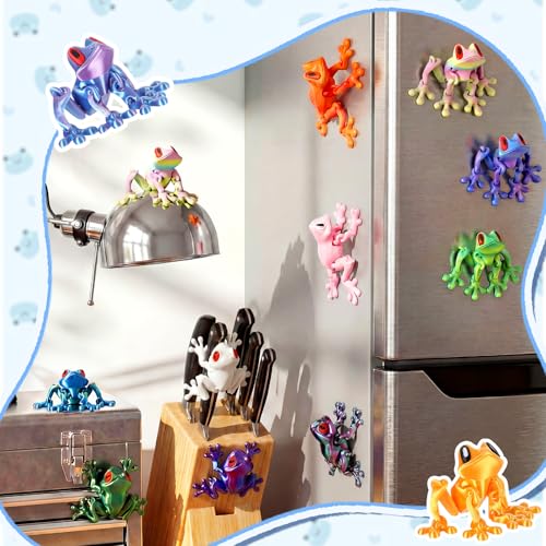 Imanes Decorativos de Rana Magnética 3D, Pack 12 Pzs miniatura 4