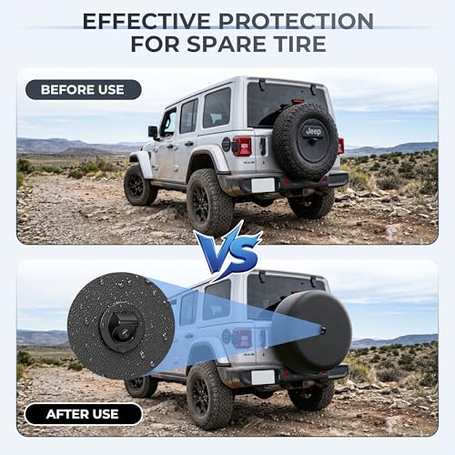 Amooca Jeep Wrangler JL Spare Tire Cover