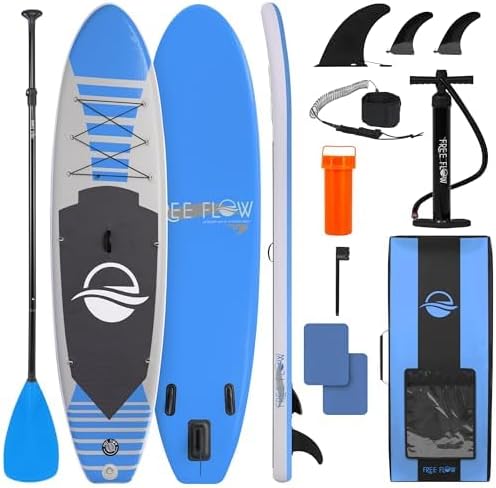 Bild 9 - SereneLife Stand Up Paddling Board Aufblasbares SUP Set mit Paddel, Pumpe und Tasche Touring SUP für Kinder und Erwachsene rutschfest tragbar für See Fluss und Meer 155 kg Tragkraft