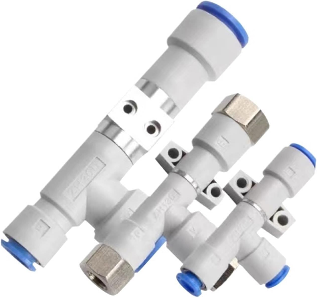 COKYIS ZH05DS ZH07DS ZH10DS ZH13DS ZH05DL ZH07DL ZH10DL ZH13DL Vacuum Generator Vacuum Ejector Pneumatic Internal Threaded Connector(Color:ZH13DL-08-10-10)