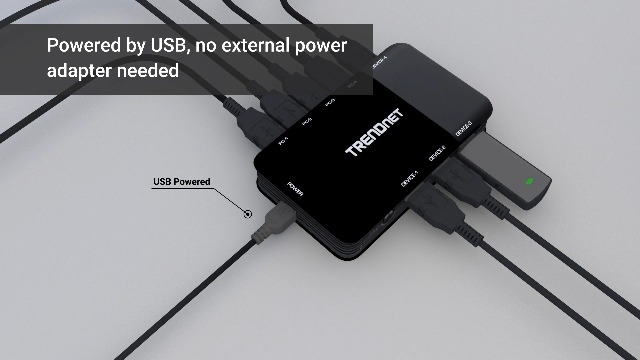 Image of TRENDnet 4 Computer 4-Port USB 3.1 Sharing Switch, TK-U404