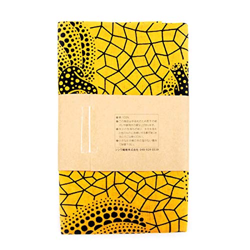 Amazon｜(Yayoi Kusama) 草間彌生 PUMPKIN かぼちゃ 手ぬぐい イエロー