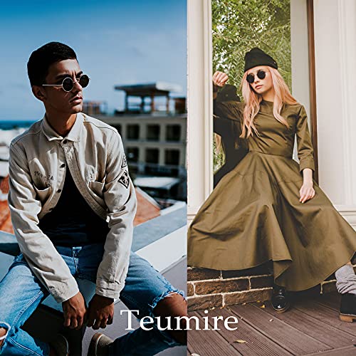 Image of Retro Small Round Polarized Sunglasses for Men Women Circle Hippie Style Sun Glasses