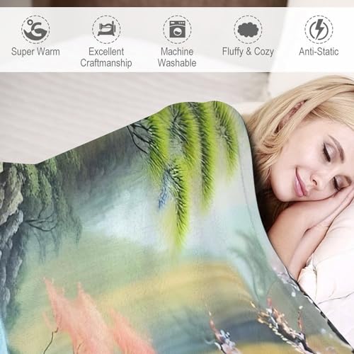 Couvertures en flannel de confortable et chaude, plaid cerf doux - 4