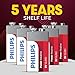 Philips 9 Volt Battery 2 Pack, Power Alkaline 9V Batteries, Reliable Long Lasting Power, Leak Proof Design, All Purpose 9volt Battery for All Your Household & Office Needs.
