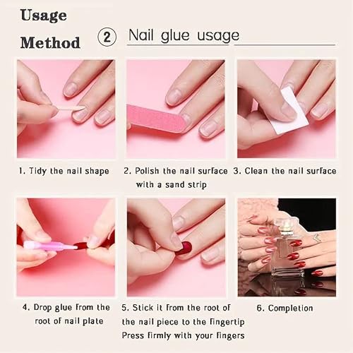 Press On Nail Handmade 3D Flowers Matte With Glitter & Rhinestones, Luxury Extra Long Ballerina Coffin Fake Nails, False Tips Artificial Finger Manicure For Women And Girls (Long,L) #TOP6