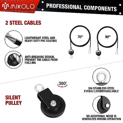 Mikolo QJB2.0 Fitness Lat And Lift Pulley System thumb #2