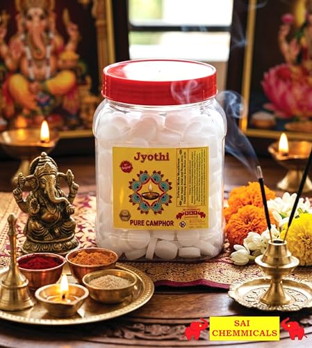 Image of Camphor, Kapoor Goli, Karpuram, Diya for Pooja & Kapoor Dani - 250 Gram