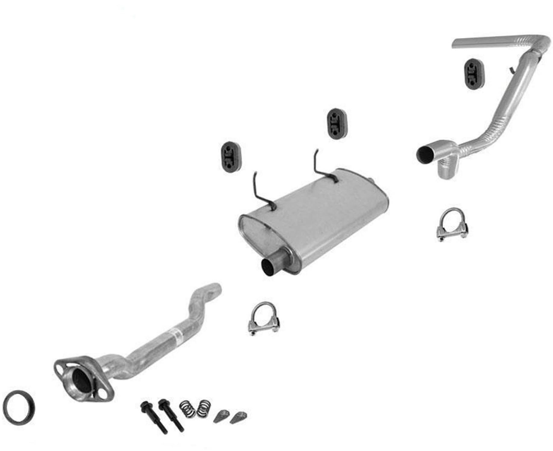 Muffler Exhaust Pipe Replacement Parts For Ford Ranger 3.0L 4.0L 1998 1999 2000 2001 2002 2003 With126" Inch Wheelbase Ranger