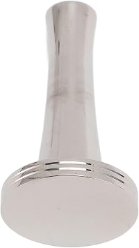 Coffee Tamper Stainless Steel Capsule Press Tool for Achieving Even Coffee Pressing Process, for Capsule Lovers At Home or Office (Large, Flat Bottom)