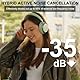 T-fun NC35 Hybrid Kopfhörer mit Aktiver Geräuschunterdrückung,Kabellose Over-Ear mit Räumlichem Klang,Transparenzmodus,Bluetooth 5.3,EQ über App,55 Stunden Spielzeit für Reisen/Arbeit