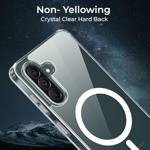 Image of A rtistque Clear Back Cover Case for Samsung Galaxy A37 5G | Compatible with Mag-Safe | Transparent Acrylic Armor | Shockproof TPU Protective Design | Samsung Galaxy A37 5G Back Cover - Transparent
