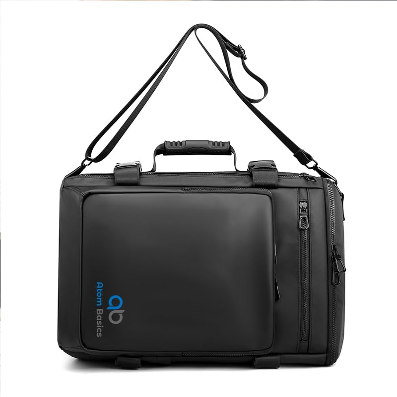 Image of Backpack all-in-one Office /Travel Laptop Backpack for Men & Women with Compartment, Multi Pocket, Bottle Holder, 48x32x18 cm - Black (Model - 1204; Capacity- 40 Ltr). Model 1204