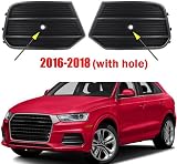 Fog Light Cover Car Front Left Right Bumper Fog Light Grille Cover Cap Car-styling For A-udi Q3 2013 2014 2015 2016 2017 2018 2019 2020 2021 Front Bumper Grille(2013-2015,Right) - 5