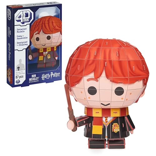 4D Build, Harry Potter Ron Weasley 3D Model Kit, Harry Potter Collectibles & Desk Decor, Adult Puzzle, Building Toys, 87 Pieces, 3D Puzzles, Gift Ideas for Ages 12 & Up