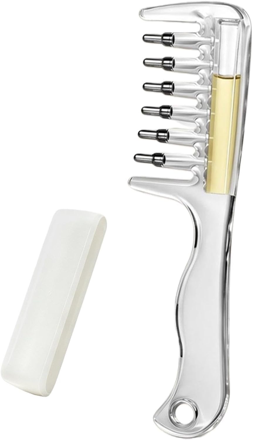 Hair Oil Applicator, Refillable Scalp Oil Applicator Comb, Leak-Proof