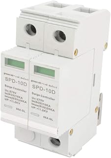 New Lon0167 SOD-10D 275V Featured 10KA 2 Poles reliable efficacy 25ns 50A Fuse 35mm DIN Rail Mount Surge Protector lighting Protection Arrester Device(id:c0d 9e 96 8