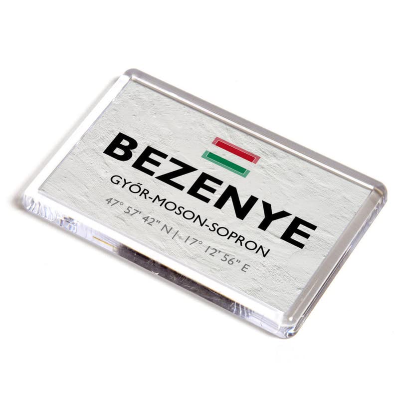 FRIDGE MAGNET - Bezenye - Gyor-Moson-Sopron - Hungary - Lat/Long