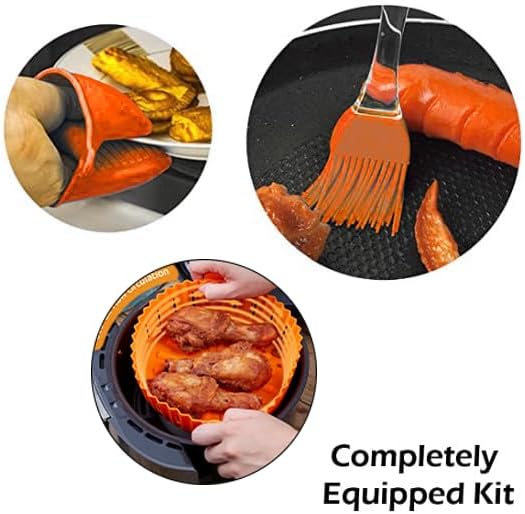 Miniatura 6 de Forros de silicona para freidora de aire - Forros de silicona reutilizables para freidora de aire - Forros para freidora de aire - Accesorios para