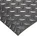Rhino Mats SBD-424-2448 Diamond Plate Pattern Rubber Insulating Switchboard Mat, 2' Width x 4' Length x 1/4" Thickness, 30000 VAC, ASTM Type II Class 2, Black
