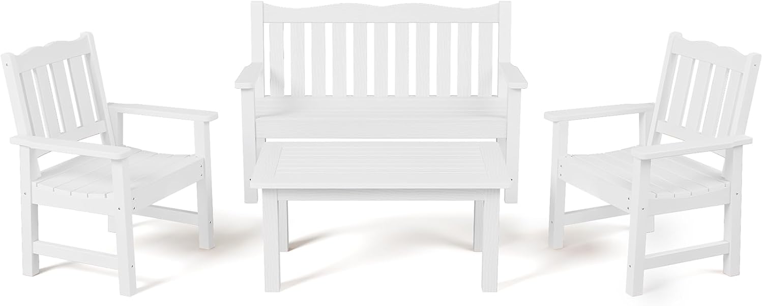 Stoog 4Piece Outdoor Furniture Set, AllWeather Patio