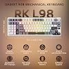RK ROYAL KLUDGE L98 Wireless Mechanical Keyboard w/Left-Handed Southpaw Design Numpad & Hot Swappable Knob, Tri-Mode 95% Keyboard BT/2.4G/USB-C, Pro Software, Gasket Mount, Massive 8000mAh Battery